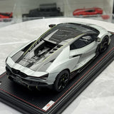 مجموعة MR Lamborghini 2024 Revuelto Gray 1:18 – راتنج نموذجي قابل للجمع (MR Collection)