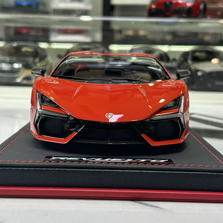 MR Collection Lamborghini 2024 Revuelto Orange 1:18 – keräilyresi-mallihartsi