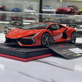 مجموعة MR Lamborghini 2024 Revuelto أورانج 1:18 – نموذج راتنج قابل للجمع (MR Collection)