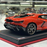 مجموعة MR Lamborghini 2024 Revuelto أورانج 1:18 – نموذج راتنج قابل للجمع (MR Collection)