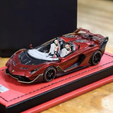 [MR Collection] 1:43 Lamborghini 2021 SC20 punainen pienoismalli Hartsi