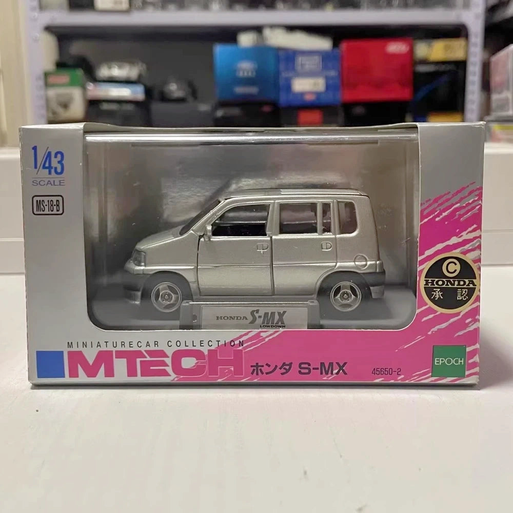 [Mtech] 1:43 Honda 1998 S-MX Lowdown Silver Model Car Die-Cast