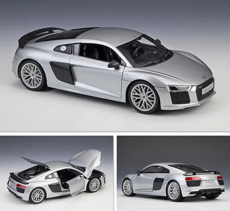 [Maisto] 1:18 Audi 2015 R8 Type 4S Blue Model Car Die-Cast