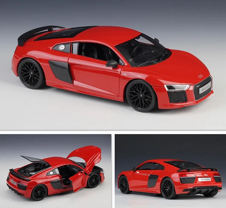 [Maisto] 1:18 Audi 2015 R8 Type 4S Blue Model Car Die-Cast