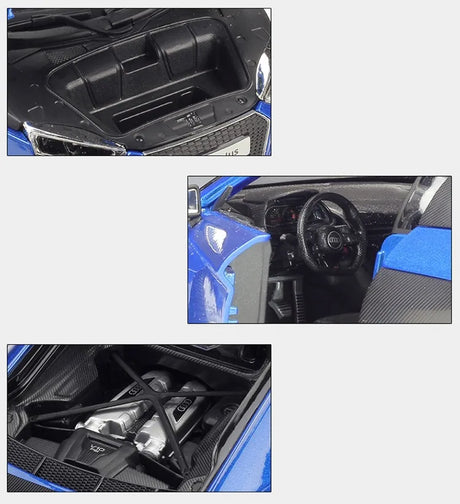 [Maisto] 1:18 Audi 2015 R8 Type 4S Blue Model Car Die-Cast