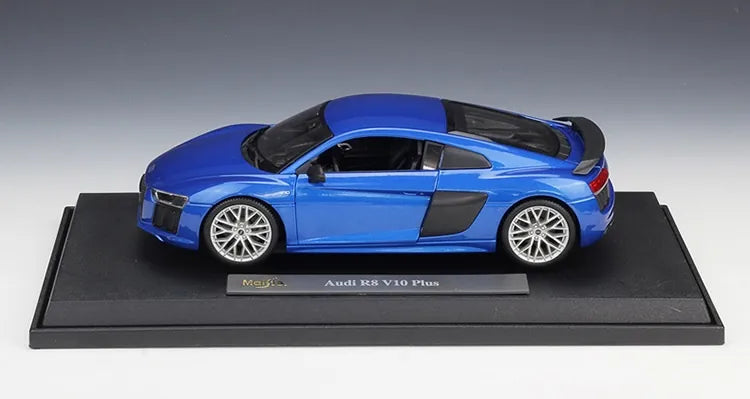 [Maisto] 1:18 Audi 2015 R8 Type 4S Blue Model Car Die-Cast