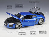 [Maisto] 1:18 Audi 2015 R8 Type 4S Blue Model Car Die-Cast