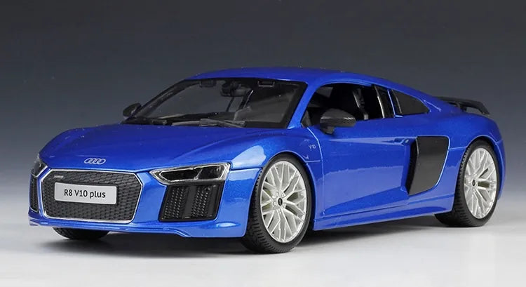[Maisto] 1:18 Audi 2015 R8 Type 4S Blue Model Car Die-Cast