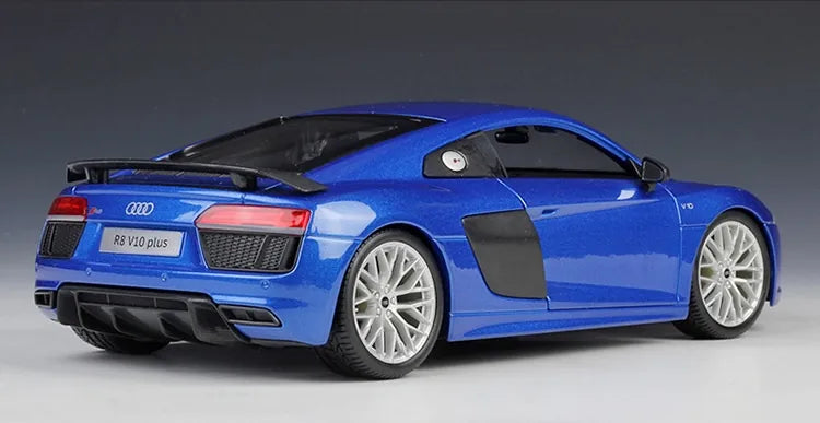 [Maisto] 1:18 Audi 2015 R8 Type 4S Blue Model Car Die-Cast