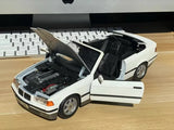 [Maisto] 1:18 BMW 1993 325i E36 Cabriolet White Model Car Die-Cast