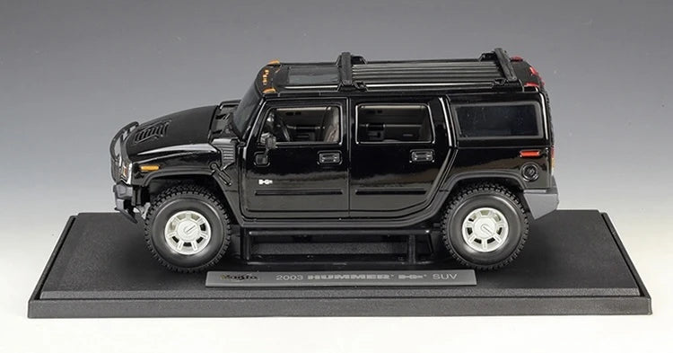 [Maisto] 1:18 Hummer 2003 H2 SUV Black Model Car Die-Cast