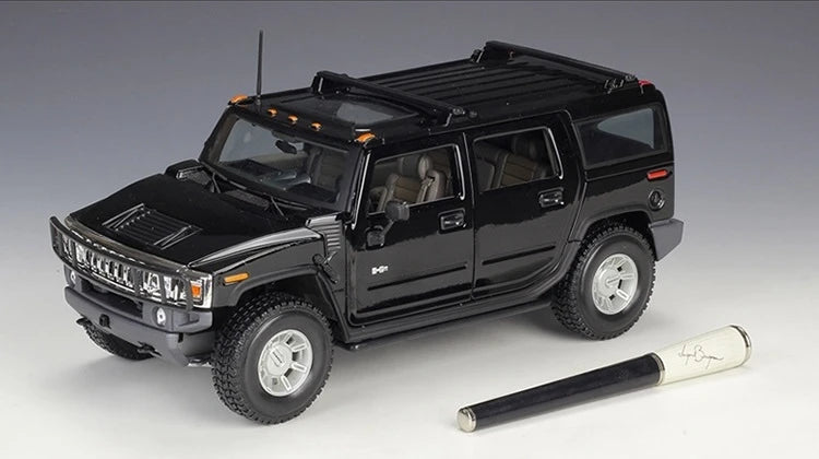 [Maisto] 1:18 Hummer 2003 H2 SUV Black Model Car Die-Cast