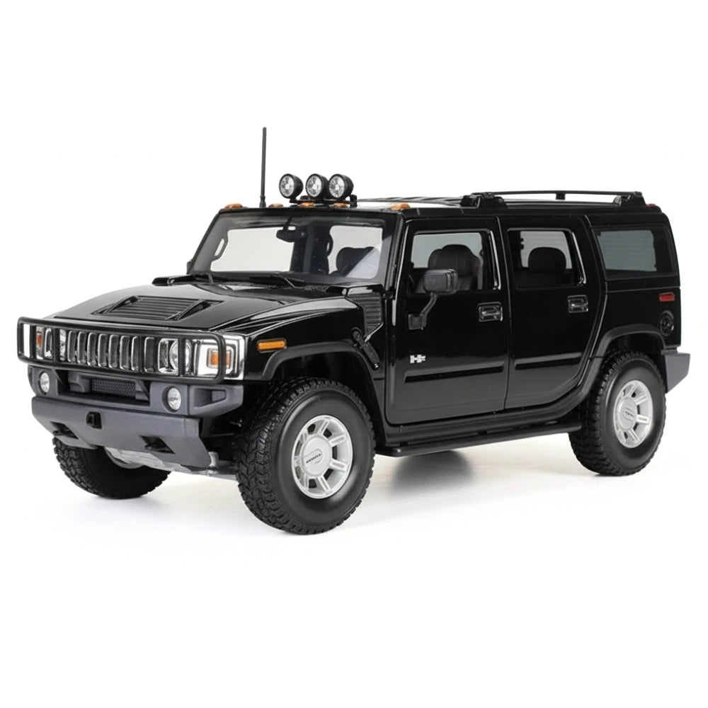 [Maisto] 1:18 Hummer 2003 H2 SUV Black Model Car Die-Cast