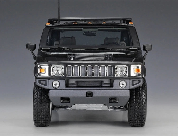 [Maisto] 1:18 Hummer 2003 H2 SUV Black Model Car Die-Cast