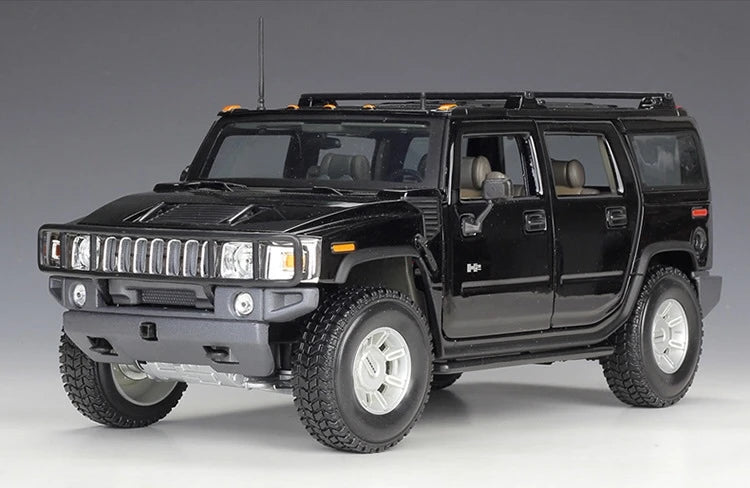 [Maisto] 1:18 Hummer 2003 H2 SUV Black Model Car Die-Cast