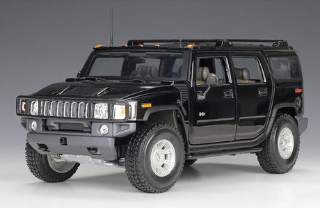 [Maisto] 1:18 Hummer 2003 H2 SUV Black Model Car Die-Cast