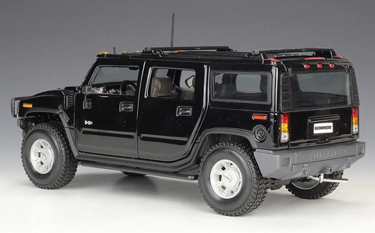 [Maisto] 1:18 Hummer 2003 H2 SUV Black Model Car Die-Cast