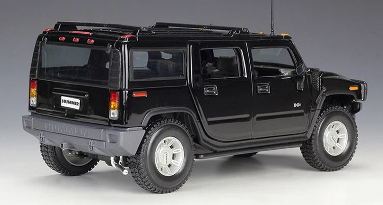 [Maisto] 1:18 Hummer 2003 H2 SUV Black Model Car Die-Cast