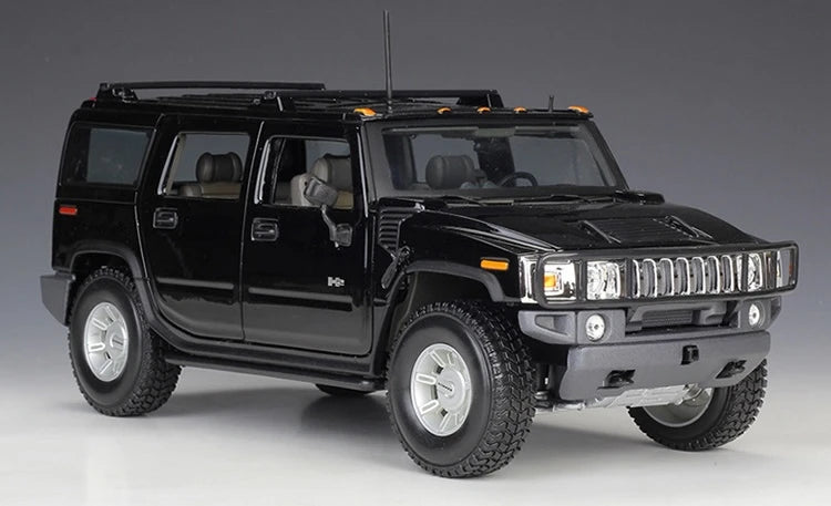 [Maisto] 1:18 Hummer 2003 H2 SUV Black Model Car Die-Cast