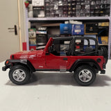 [Maisto] 1:18 Jeep 2004 Wrangler Rubicon Red Model Car Die-Cast