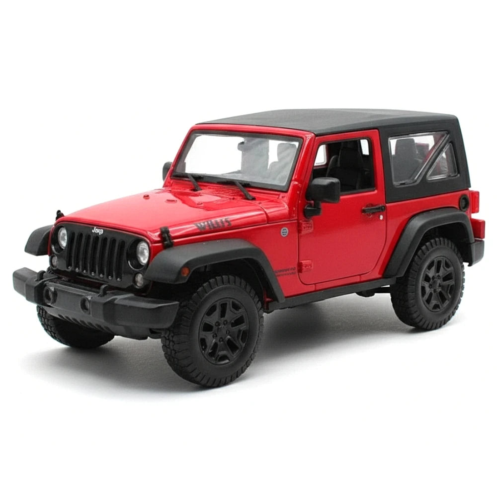 [Maisto] 1:18 Jeep 2014 Wrangler Red Model Car Die-Cast