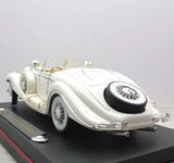 Maisto Mercedes-Benz 1936 500 K Special Roadster branco 1:18 – modelo de exposição em metal fundido