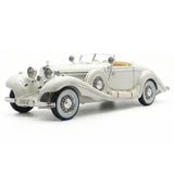 Maisto Mercedes-Benz 1936 500 K Special Roadster branco 1:18 – modelo de exposição em metal fundido