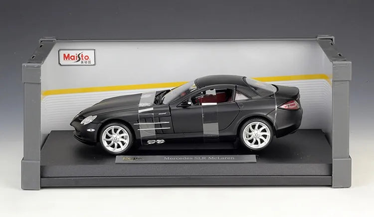[Maisto] 1:18 Mercedes-Benz 2003 SLR McLaren Black Model Car Die-Cast