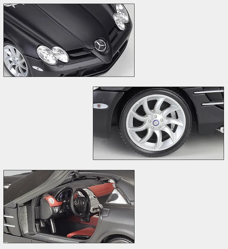 [Maisto] 1:18 Mercedes-Benz 2003 SLR McLaren Black Model Car Die-Cast