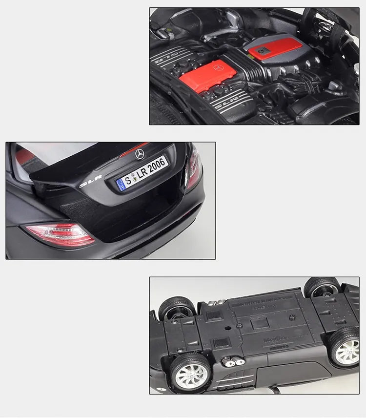 [Maisto] 1:18 Mercedes-Benz 2003 SLR McLaren Black Model Car Die-Cast