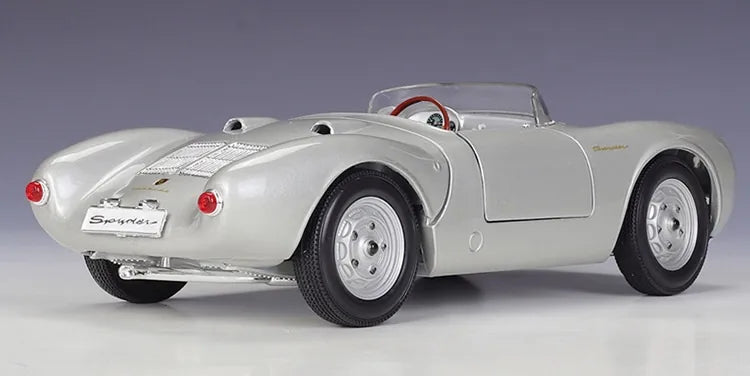 [Maisto] 1:18 Porsche 1951 550 Spyder argento modellino di auto Die-Cast