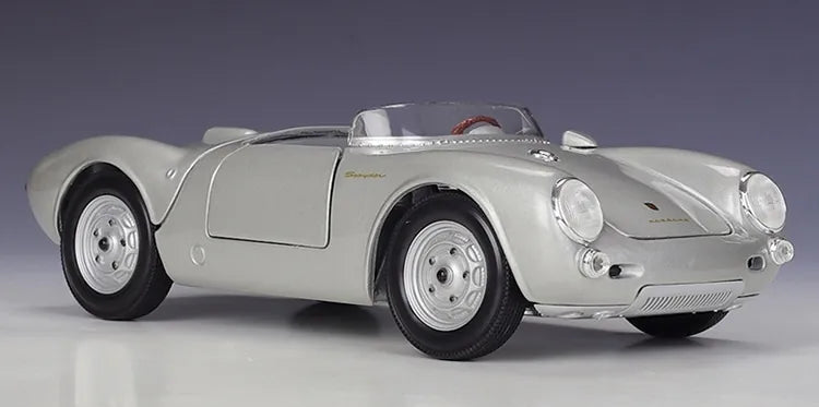 [Maisto] 1:18 Porsche 1951 550 Spyder argento modellino di auto Die-Cast