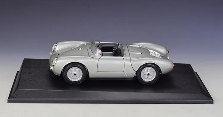 [Maisto] 1:18 Porsche 1951 550 Spyder argento modellino di auto Die-Cast