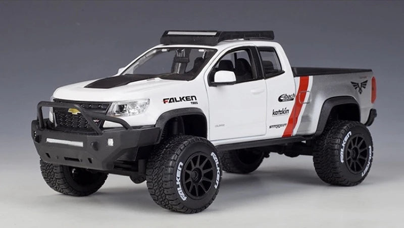 [Maisto] 1:24 Chevrolet 2017 Colorado ZR2 Off-Road White Model Car Die-Cast