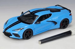 [Maisto] 1:24 Chevrolet 2020 Corvette Stingray sininen pienoismalli Die-Cast