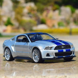[Maisto] 1:24 Ford 2014 Mustang Street Racer Silver Model Car Die-Cast
