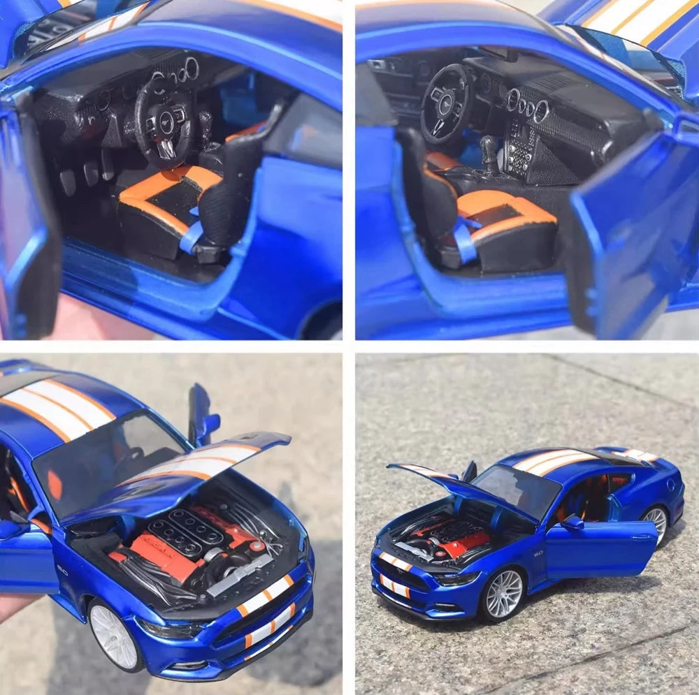 [Maisto] 1:24 Ford 2015 Mustang GT Custom Blue Model Car Die-Cast