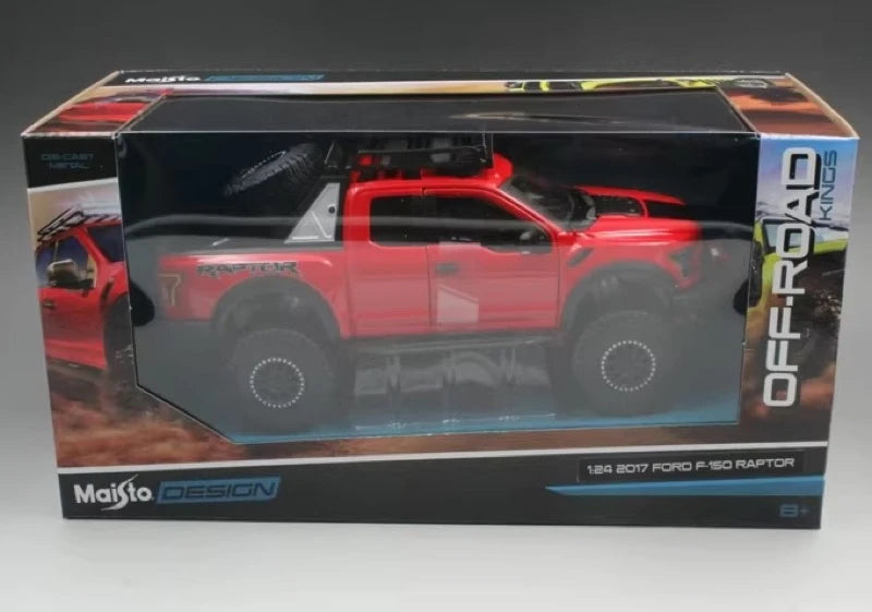 [Maisto] 1:24 Ford 2020 F-150 Raptor Off-Road Red Model Car Die-Cast