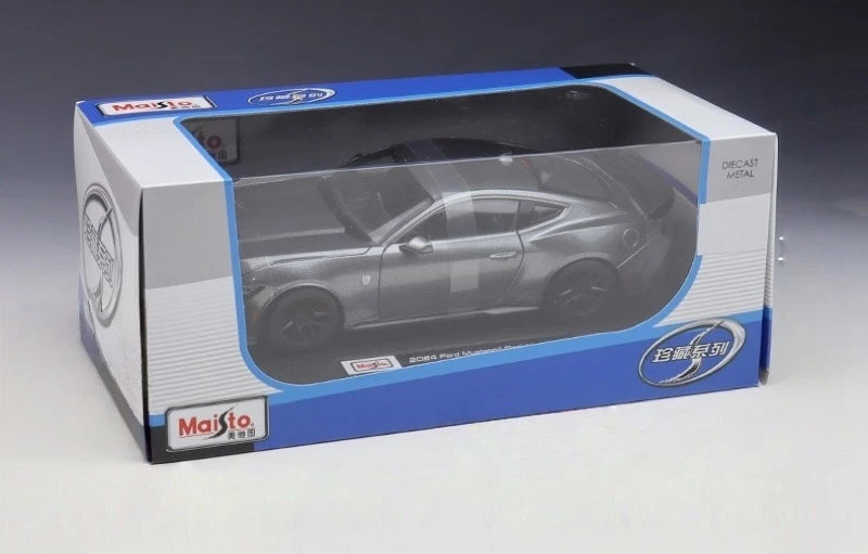 [Maisto] 1:24 Ford 2024 Mustang Dark Horse Gray Model Car Die-Cast