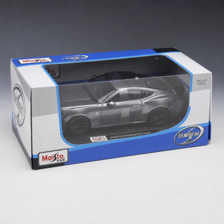 [Maisto] 1:24 Ford 2024 Mustang Dark Horse Gray Model Car Die-Cast