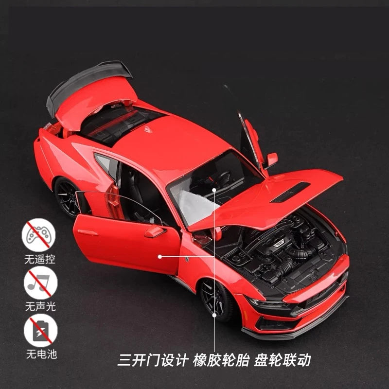 [Maisto] 1:24 Ford 2024 Mustang Dark Horse Red Model Car Die-Cast