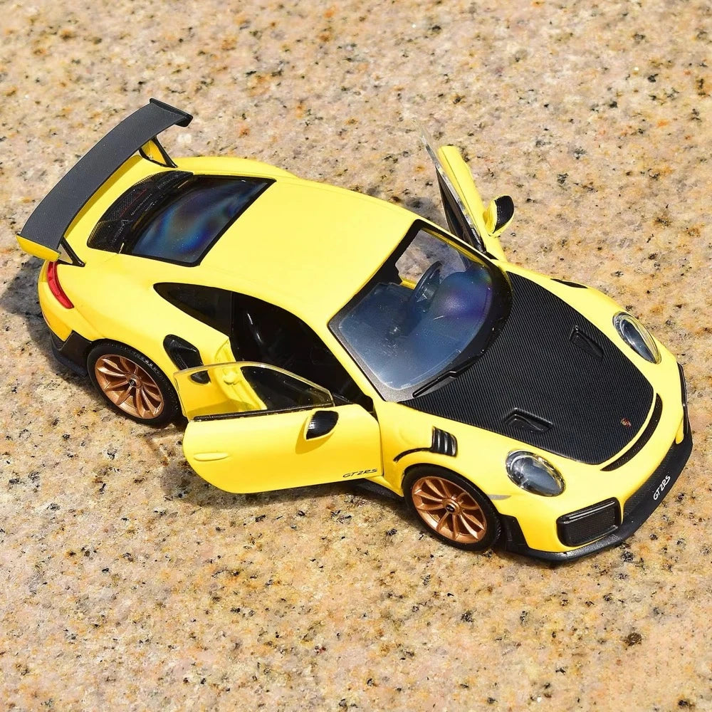[Maisto] 1:24 Porsche 2018 911 GT2 RS Yellow Model Car Die-Cast