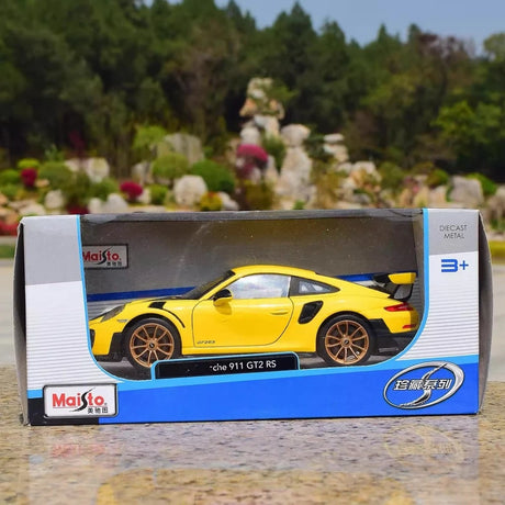 [Maisto] 1:24 Porsche 2018 911 GT2 RS Yellow Model Car Die-Cast