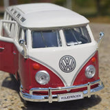 [Maisto] 1:24 Volkswagen 1962 T1 Microbus Red Model Car Die-Cast