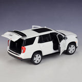[Maisto] 1:24 Chevrolet 2021 Tahoe White Model Car Die-Cast