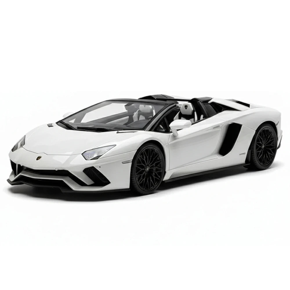 [Make Up] 1:18 Lamborghini 2015 Aventador LP750-4 SV Roadster vit modellbil resin