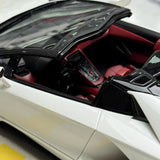 [Make Up] 1:18 Lamborghini 2015 Aventador LP750-4 SV Roadster vit modellbil resin