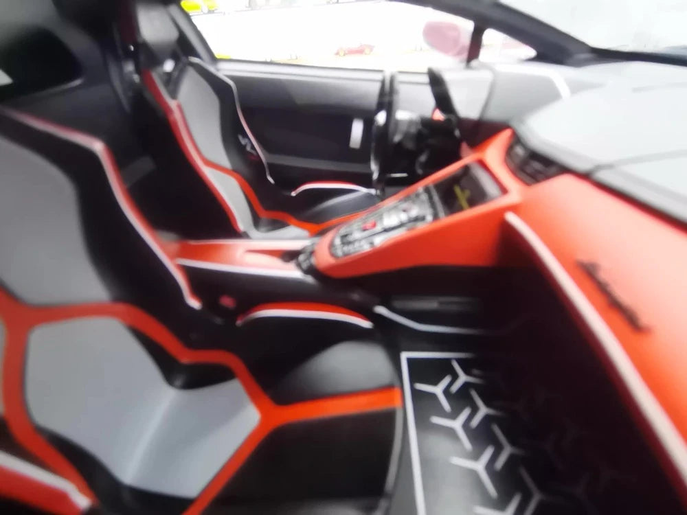 [Make Up] 1:18 Lamborghini 2018 Aventador SVJ 63 Gray Model Car Resin