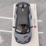 [Make Up] 1:18 Lamborghini 2018 Aventador SVJ 63 Gray Model Car Resin