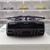 [Make Up] 1:18 Lamborghini 2018 Aventador SVJ 63 Gray Model Car Resin